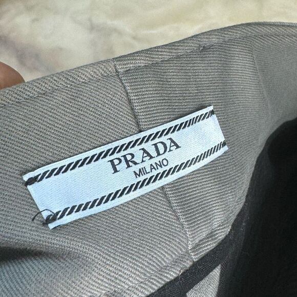 Prada $1980 Runway Embroidered Drill Shorts 38 - Picture 13 of 16